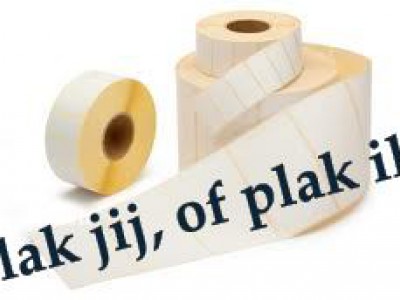 Etiketjes plakken